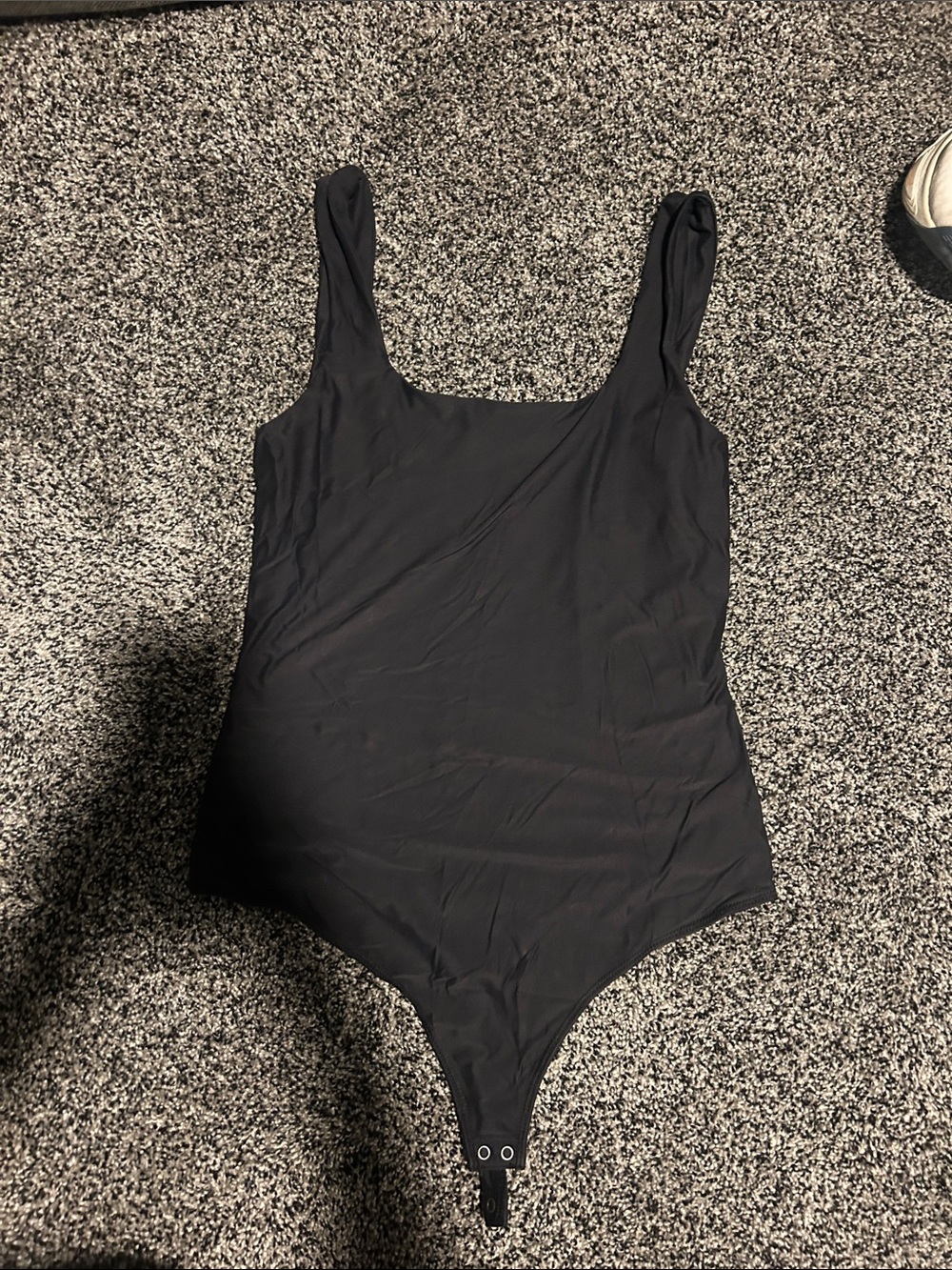 Abercrombie & Fitch Black Scoop Neck Bodysuit